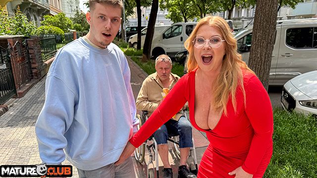 Mature Busty Redhead Wife Cuckolds Wheelchair Husband - Milf 40s