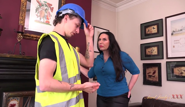 auntjudysxxx - josephine james - seduces the road worker to keep the water going  ?