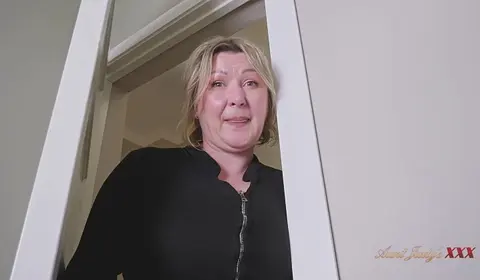 BBW Milf Ameliya Helps Stepson After Catching Him Masturbating