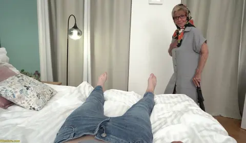 POV Fuck with Busty 76-Year-Old Mature Woman