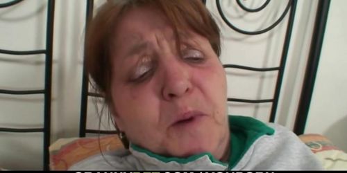 Injured grandma gets healed by young cock