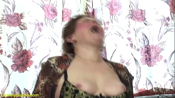 Granny's Rough Doggystyle Encounter with Younger Lover