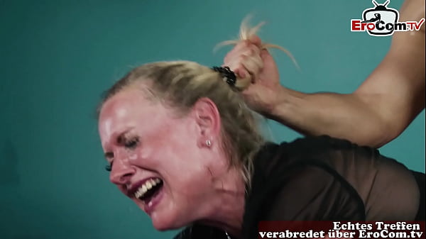 German Mature Milf with Natural Breasts Takes Young Cock