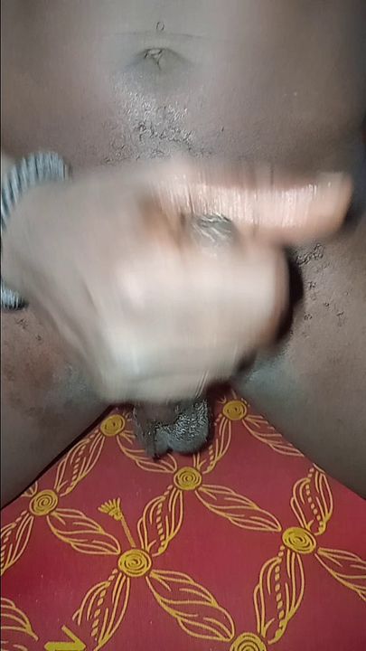 Untamed Fingers Twist A Big Black Cock