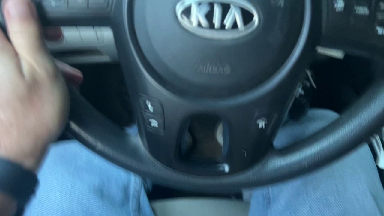 Mature Woman Commutes to Work in Style