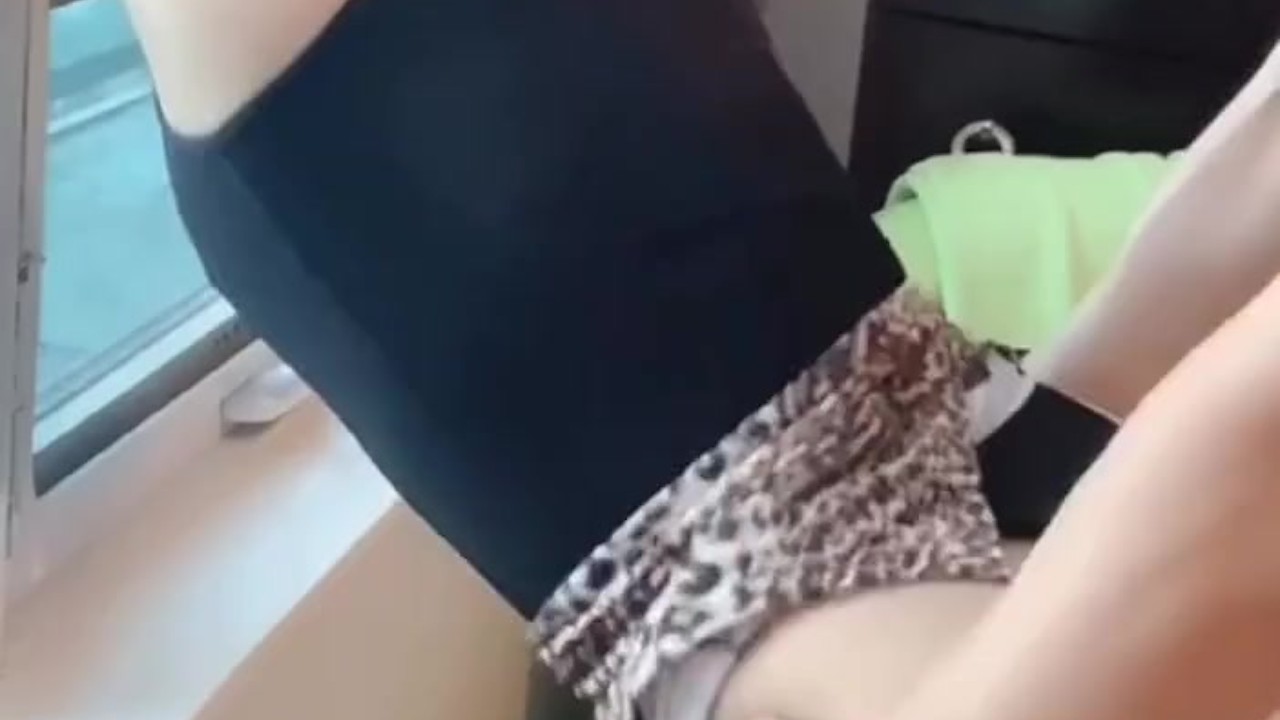 Mature Woman's Passionate Love by the Window