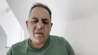 Solo Masturbation in Green T-Shirt
